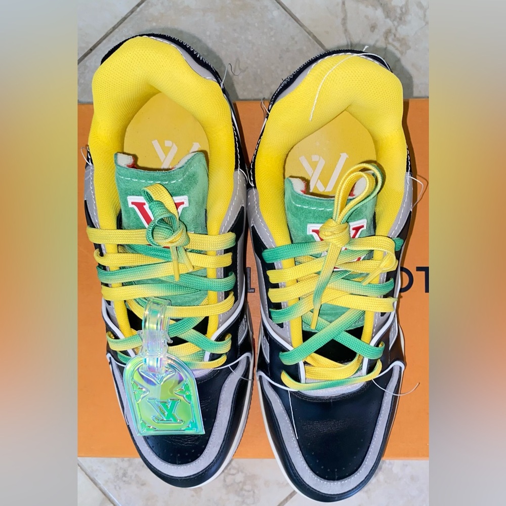 Louis Vuitton Black and Yellow Sneakers - Picture 6 of 8